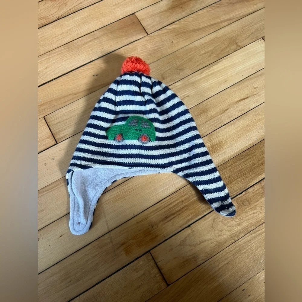 Baby Boden striped‎ car knit hat